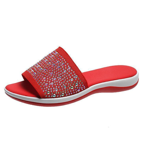 Women Shoes Fashion Rhinestones Breathable Wedge-BS01156-Veeddydropshipping