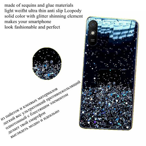 Bling Glitter Phone Case For xiaomi redmi 9A 9A Soft Full Cover-PA00323-Veeddydropshipping