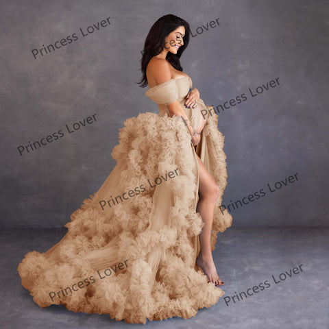 Prom Dresses Pregnant Women Tiered Ruffles-WF01512-Veeddydropshipping