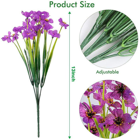 Artificial flower violet Outdoor fake flower-HA00682-Veeddydropshipping