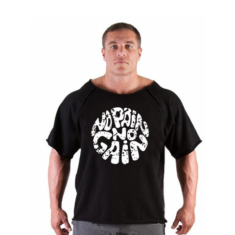 Fashion brand cotton T-shirt top for men's gym fitness shirt for men-Veeddydropshipping