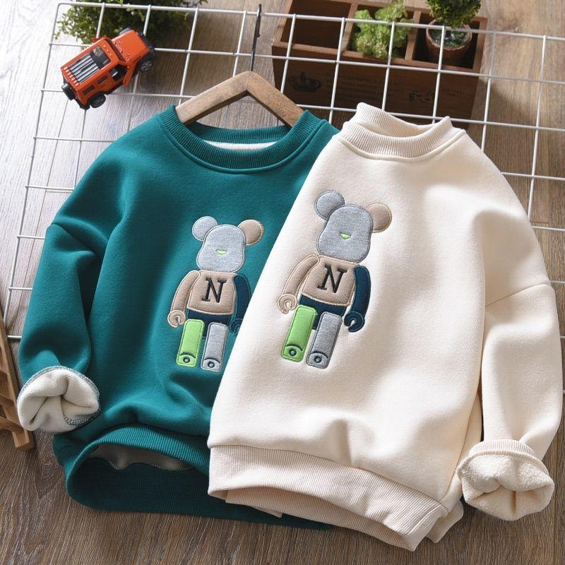 Kids Bear Sweatshirts Winter Childrens Bottomed Shirt-Veeddydropshipping