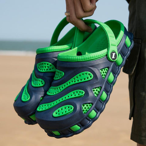 Clogs Plus Size 46 Beach Men Sandals Lightweight Rubber Flip Flop-BS01502-Veeddydropshipping