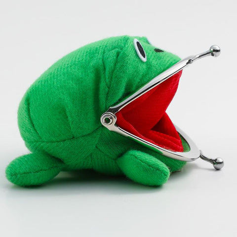 Purse Key Chain Cute Plush Frog Cartoon Cosplay Purse-BS00574-Veeddydropshipping