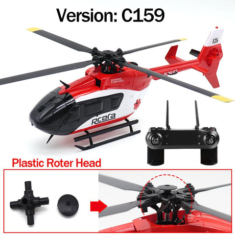 EC-135 Scaled 100 Size 4 Channels Gyro Stabilized RC Helicopter for Adults-TB01417-Veeddydropshipping