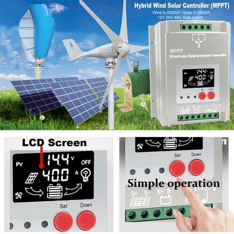 Wind Charge Controller Power System Solar Regulator-TI00656-Veeddydropshipping