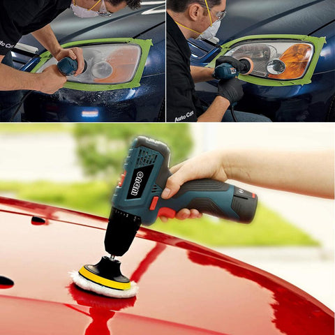 Car Polishing Sponge Pad Kit Wool Waxing Buffing Sponge-AM00479-Veeddydropshipping