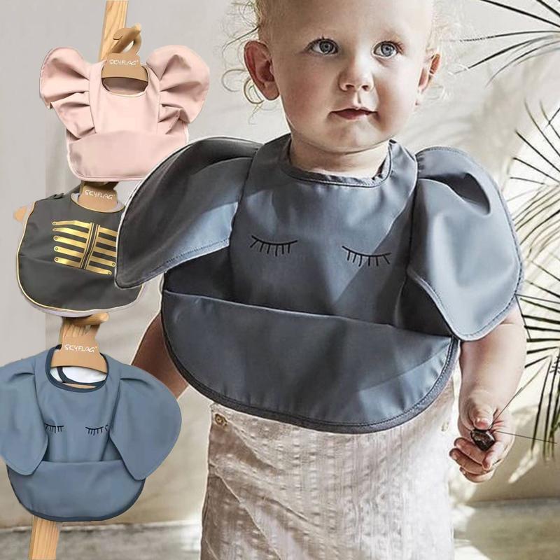 Baby Bibs INS Nordic Style Angel Feed Pocket Burp Girl Boy Infant Meals Bib-Veeddydropshipping-1