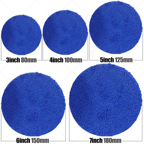 3/4/5/6/7 Inch Removing Wax Buffer Pads Microfiber Polishing-AM00467-Veeddydropshipping