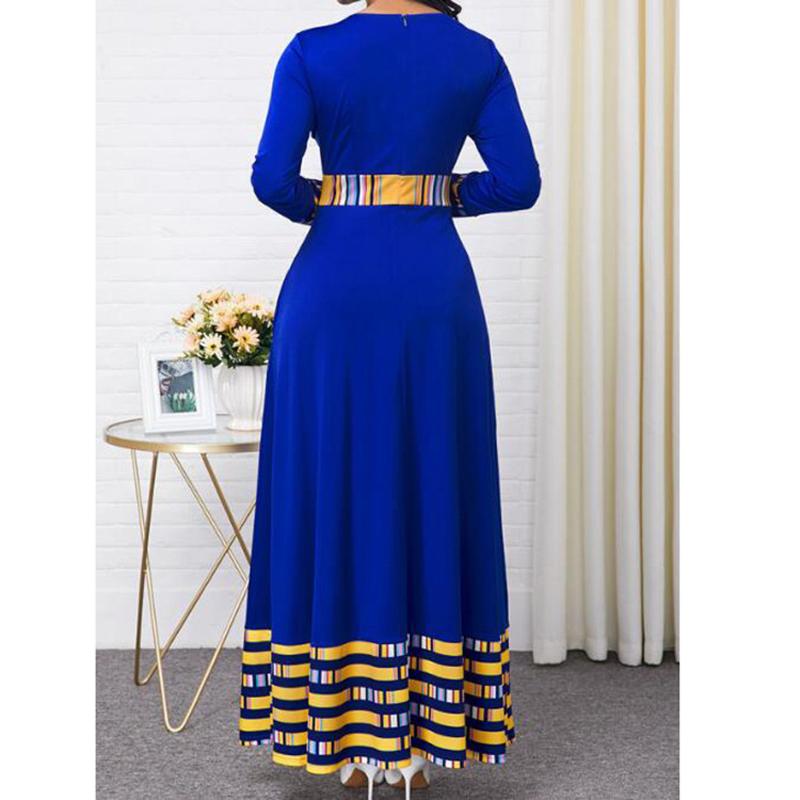 Women African Traditional Fashion Dress O Neck-Veeddydropshipping