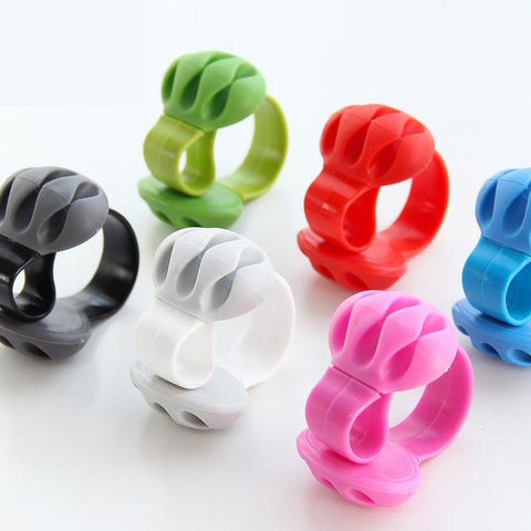 Universal Three Slot Plastic Cord Divider Wire Cable Clips Organizer Holder Fixer Winder-PA00907-Veeddydropshipping