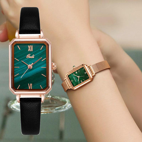 Luxury Green Simple Fashion Waterproof Quartz -JW01053-Veeddydropshipping