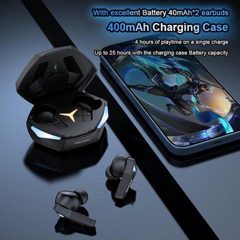GA33 Gamer Headset Low Latency Bluetooth Headphones TWS Wireless Bass -CE01146-Veeddydropshipping