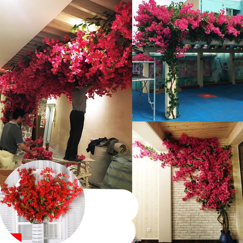artificial bougainvillea filigree fake flower-HA00774-Veeddydropshipping