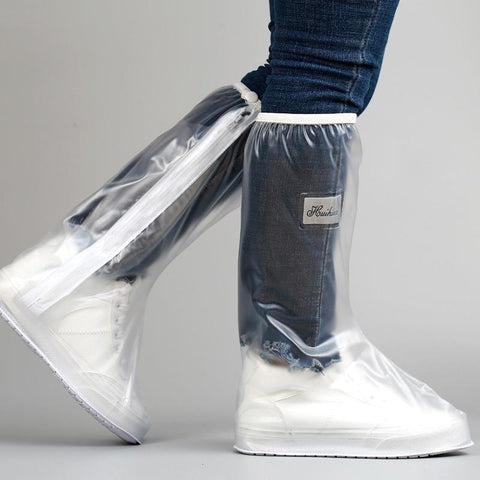 High Tube Rain Shoe Cover with Pressed Edge Thickened-HA00999-Veeddydropshipping