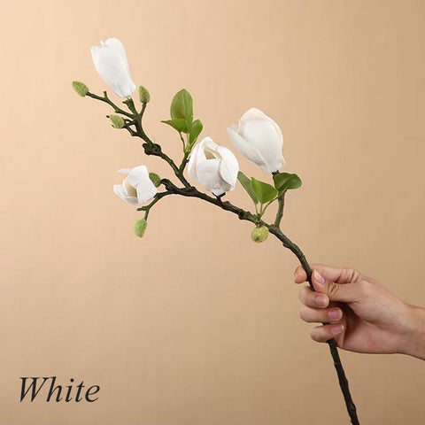 Artificial Magnolia Flower Branch For Home Decoration-HA00751-Veeddydropshipping