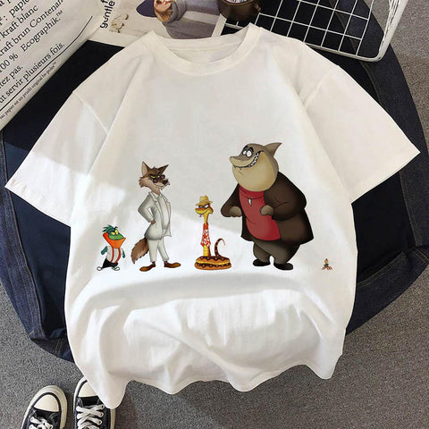 2022 Summer New The Bad Guys Children T-Shirt Kawaii Disney Wolf-TB00972-Veeddydropshipping