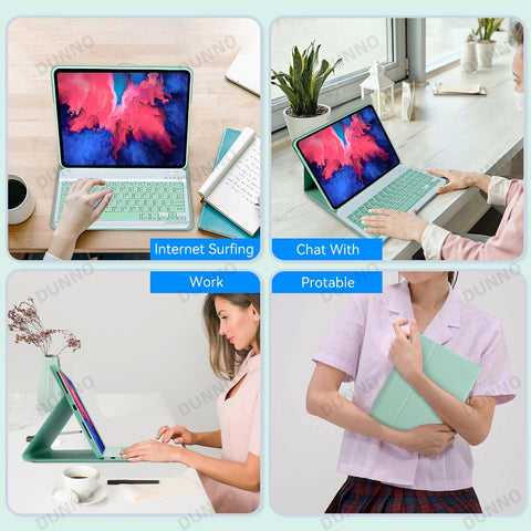 Tablet  Case Magnetic  Funda Cover With  Keyboard-CO00469-Veeddydropshipping