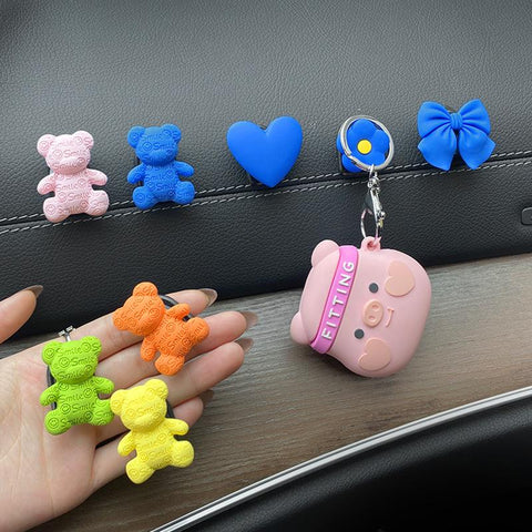 Console Passenger Seat Back Hook Cute Cartoon Bear-AM01354-Veeddydropshipping