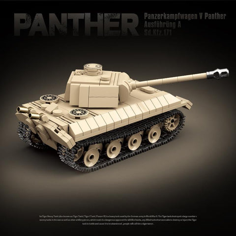 WW2 Military Model Series World War II German Panther Medium Tank-TB01493-Veeddydropshipping