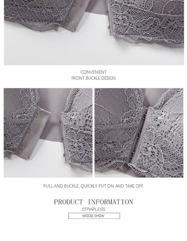 Front Buckle Sexy Lace Women Underwear-WF00940-Veeddydropshipping