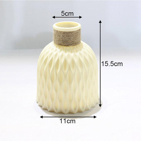 Flower Vase Decoration Home Plastic Vase-HA01813-Veeddydropshipping