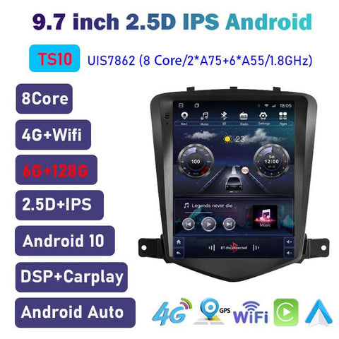 2Din 9.7 inch Android Car Radio Tesla for Chevrolet Cruze J300 2008-2012-AM00529-Veeddydropshipping
