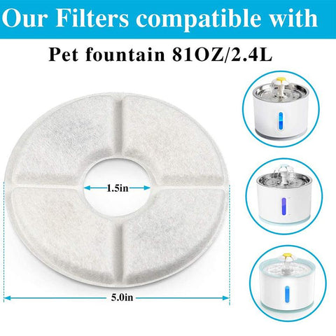 Cat Water Fountain Replacement Activated Carbon Filter-HA01382-Veeddydropshipping
