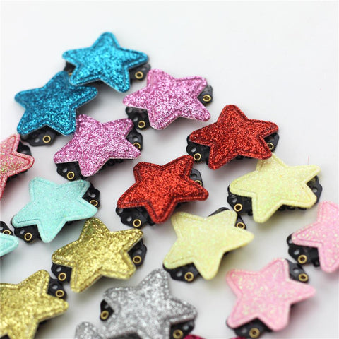 10pc Baby with Fine Wispy Hair Mini Latch Wisp Clip Newborn Shinning Star-TB00474-Veeddydropshipping