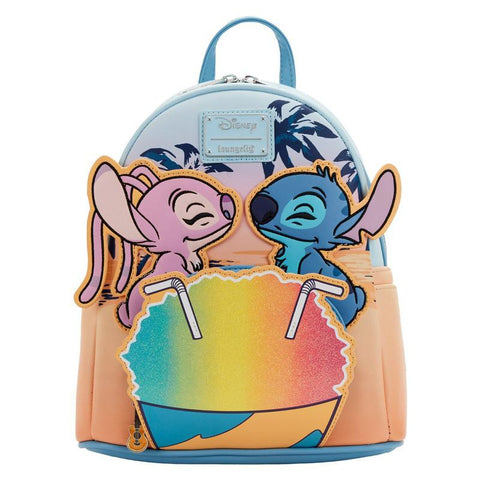 Disney Lilo &amp; Stitch Snow Cone Date Night Lovers Backpack-TB00085-Veeddydropshipping