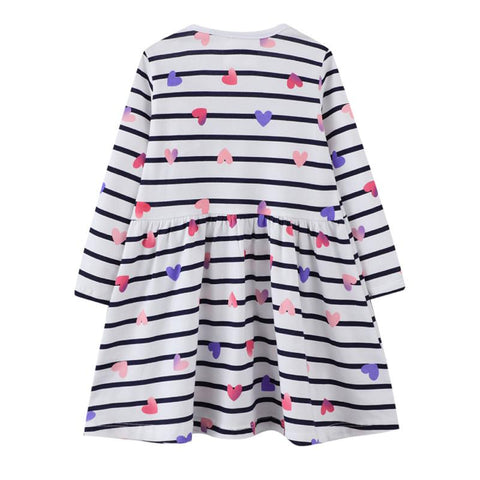 Jumping Meters Princess Girls Dresses Bee Print Party Baby Clothes-TB00878-Veeddydropshipping