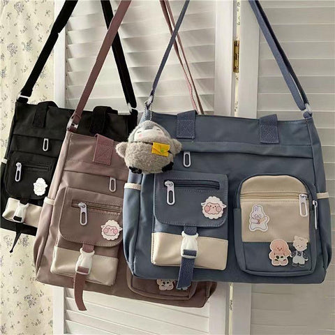 Shoulder Bag Nylon Ladies Messenger Bag Oxford Crossbody-BS00110-Veeddydropshipping
