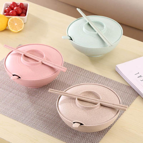 Wheat Straw Bowl instant noodles bowl-HA01328-Veeddydropshipping