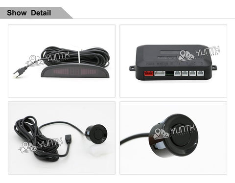 Parktronic For Cars LED Display Detector System Backlight Reverse Auto-AM00146-Veeddydropshipping