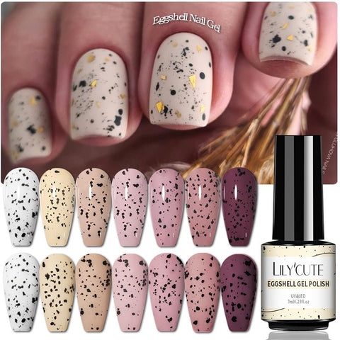 7ml Gel Nail Polish Semi Permanent Solid Eggshell Gel -BH01014-Veeddydropshipping