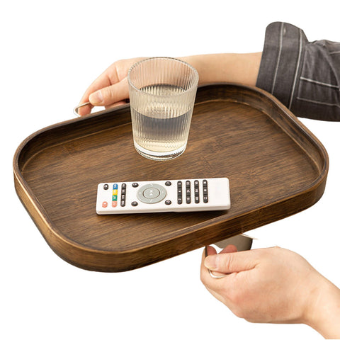 Sofa Armrest Clip-On Table Tray Wooden Foldable Couch-HA00864-Veeddydropshipping