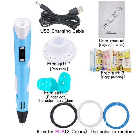3D Drawing Printing Pen with LCD Screen-CO01233-Veeddydropshipping