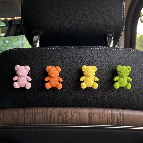 Console Passenger Seat Back Hook Cute Cartoon Bear-AM01354-Veeddydropshipping