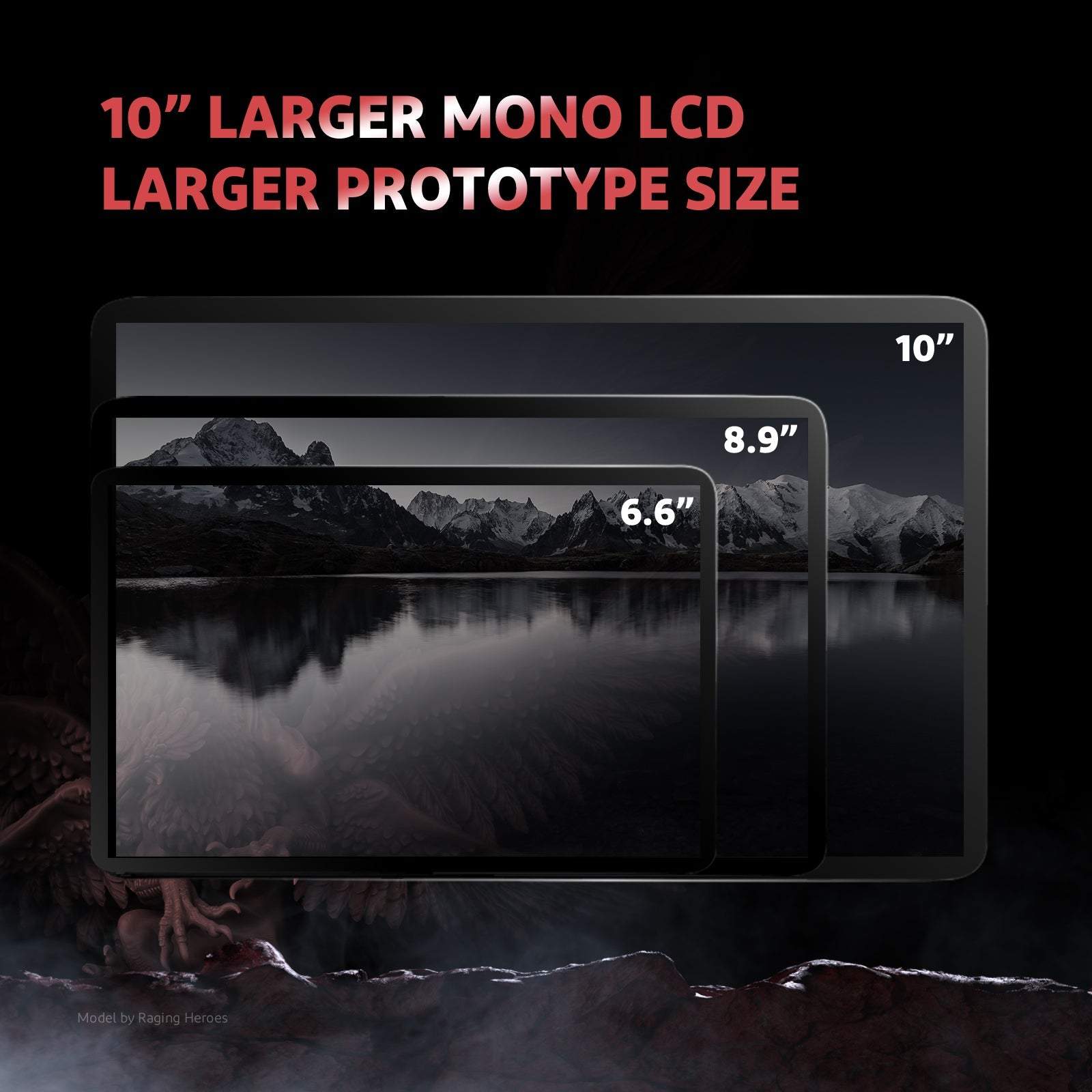 Mono MSLA 3D printer UV resin curing 8K liquid crystal 3D printer 10 ''8K liquid crystal printing