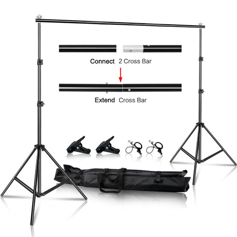 Photo Video Studio Backdrop Background Stand Photography Muslin Backgrounds -CE00326-Veeddydropshipping