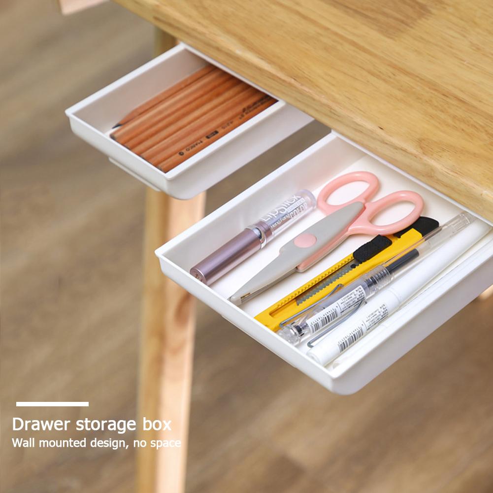 Under Desk Stand Self-adhesive Under-drawer Storage-HA00814-Veeddydropshipping