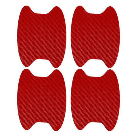 4pcs/Set Carbon Fiber Texture Car Door Handle Cup Scratch Protective-AM00073-Veeddydropshipping