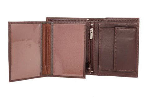 Blocking Wallet Soft Real Leather Trifold-MF00714-Veeddydropshipping