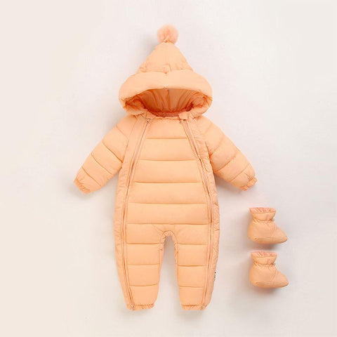 Winter Baby Clothes for Newborn Girls Boys Rompers Warm Jumpsuit-TB00702-Veeddydropshipping