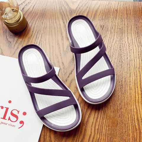 Flat Bottom Anti Slip Slippers Beach Skating Casual Shoes Women&#39;s-BS01139-Veeddydropshipping