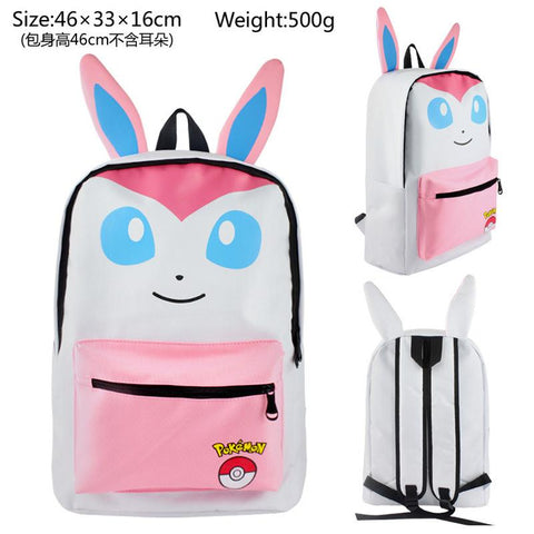New Anime Pokemon Pikachu Nylon Backpack Squirtle Eevee-TB00088-Veeddydropshipping