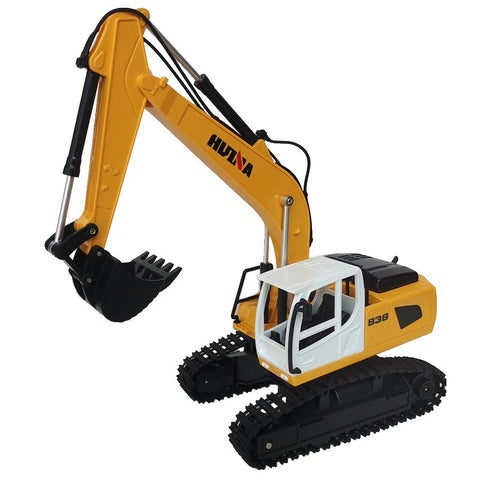 New 6CH Simulated Huina RC Excavator Caterpillar Truck Toy 1:24 Scale Digger-TB01426-Veeddydropshipping