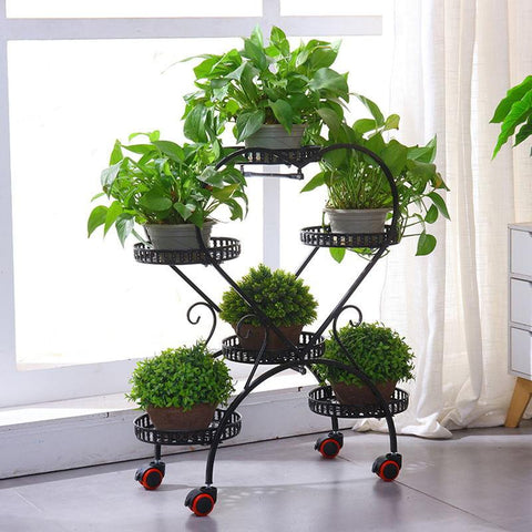 Heart Shaped Plant Stand Metal Holder Shelf-HA01737-Veeddydropshipping