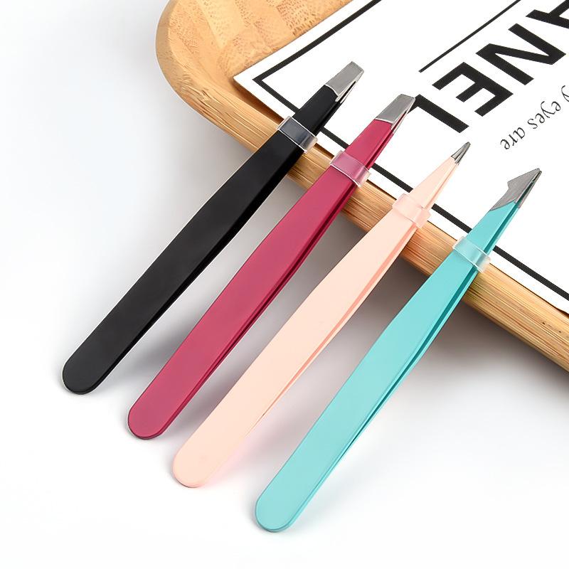 Eyebrow Tweezer Hairs Puller Stainless Steel Makeup-BH00765-Veeddydropshipping