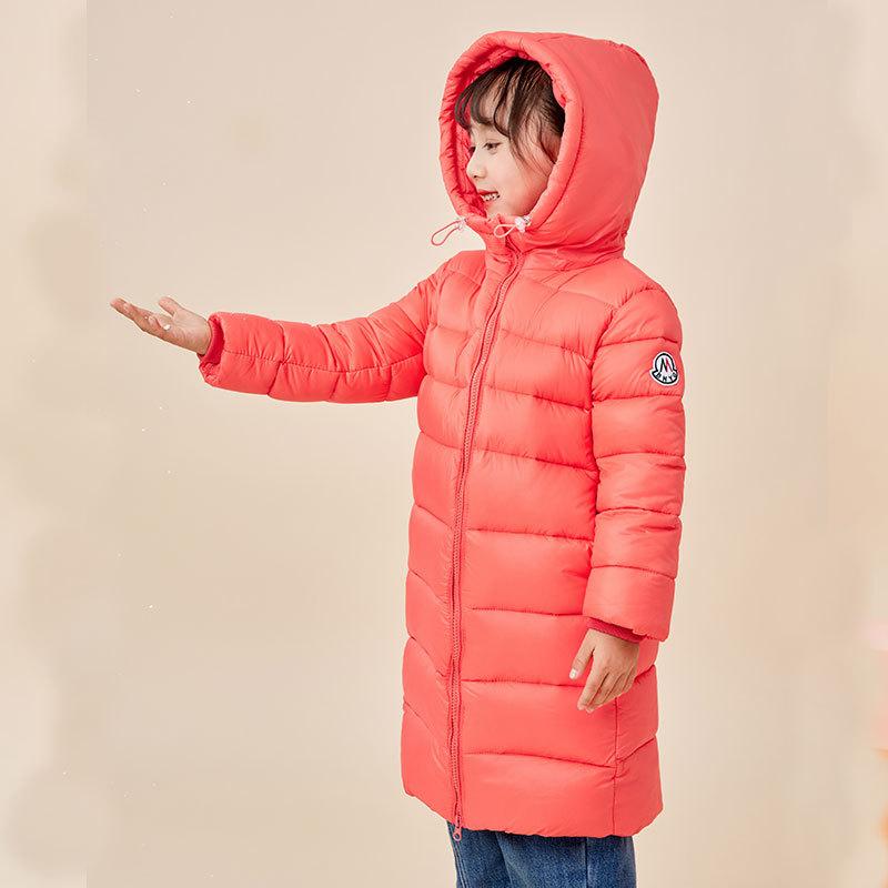 Kids Warm Down Jacket Children Velvet Hooded Outerwear-Veeddydropshipping